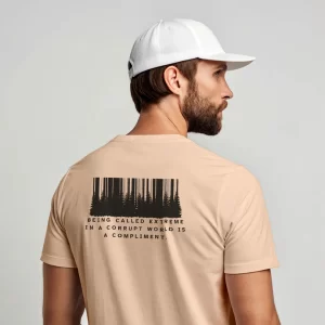 Extreme is a Compliment” Back Print Classic crew Tee – | Zikrziba